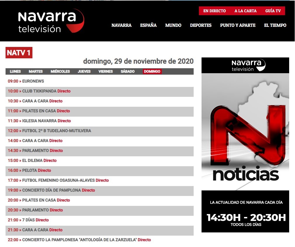 Navarra Televisón emite el concierto "Antología de la Zarzuela"